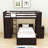 Ginessa Kids Twin Over Twin Bunk Bed with Drawers-461437162