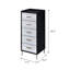 Armoire à bijoux à 4 tiroirs avec plateau relevable
