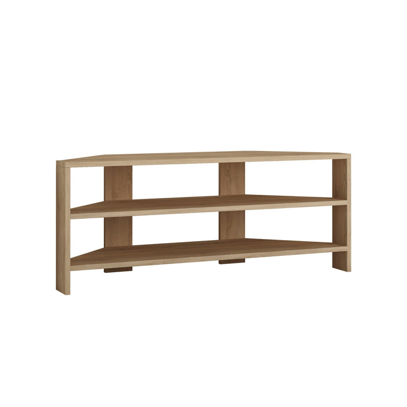 Beene TV Stand for TVs up to 49" Stylish Corner Media Unit, Oak