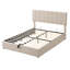 Lit plateforme tapissier avec système de rangement hydraulique-318355437-318355432