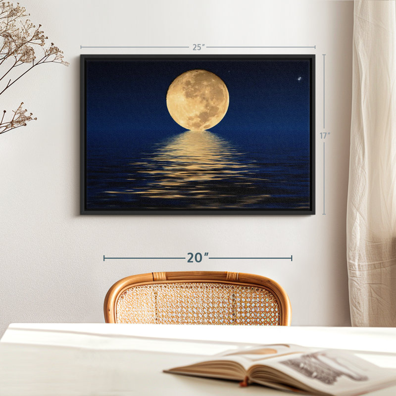 Impression sur toile Moon Light, H 17 po x l 25 po