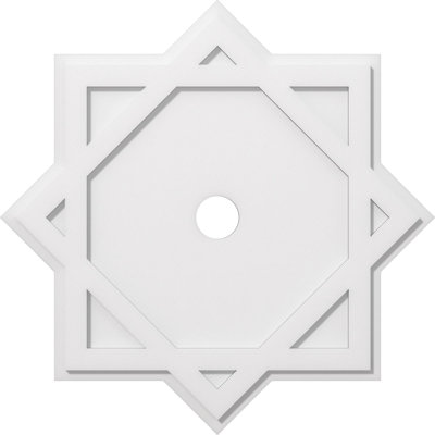 Axel Architectural Grade PVC Contemporary Ceiling Medallion 3" Inside Diameter