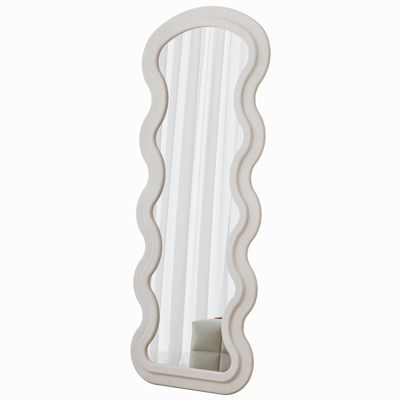 Miroir blanc crème