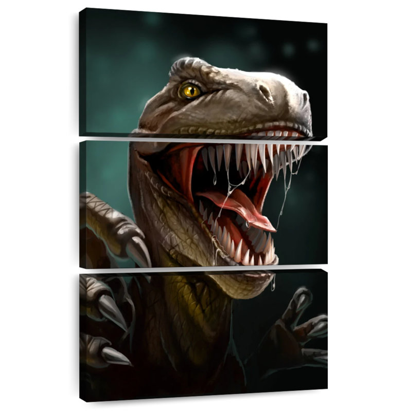 Brampt Vicious Dinosaur, 74" H x 48" W