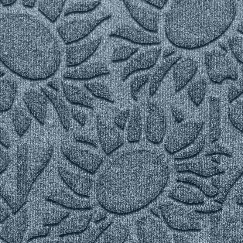 WaterHog Sunshine Day 23 in. X 35 in. Indoor Outdoor Door Mat, Blue