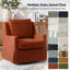 Fauteuil à bascule pivotant en polyester 29,5 po Capucine-134490481