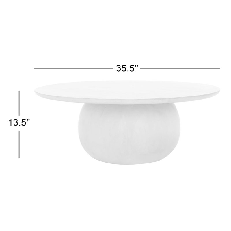 Gabribella Solid Wood Coffee Table, White Wash