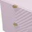 Table de chevet 2 tiroirs rose ultrabrillant