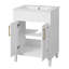 Meuble-lavabo autoportant de 24 po avec lavabo, meuble-lavabo autoportant avec 2 portes et meuble-lavabo sur pied-782301266