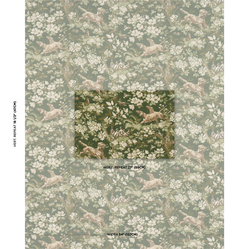 Hound Meadow Fabric, Forest