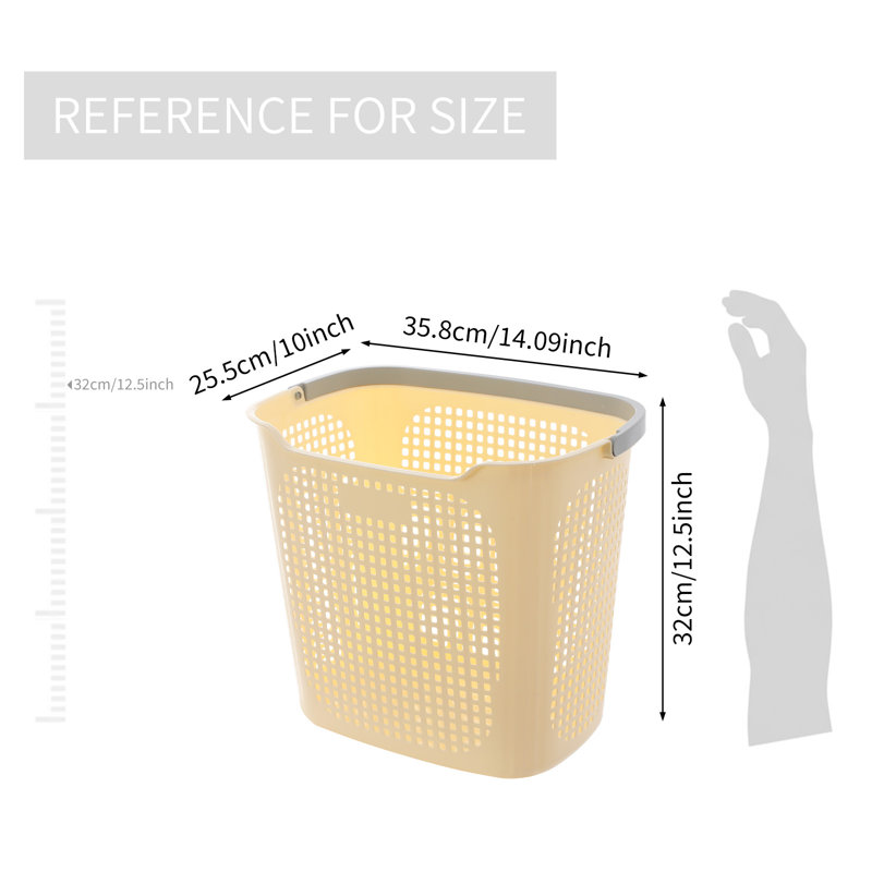 Lot de 4 paniers à linge, Cream White