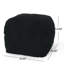 Pouf carré en microfibre, gris anthracite foncé-487776865