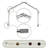 Hazel Adjustable 28" to 48" 0.81" Bay Window Single Curtain Rod-2015162736-2087676159