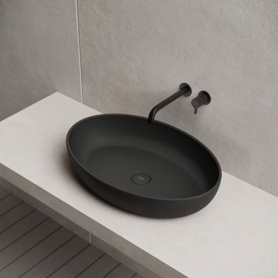 Évier vasque noir mat 24 "x 16" Monblari