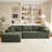 L-Shaped Modular Sofa Couch-262429831