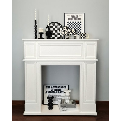French Retro Fireplace Decorative Shelf