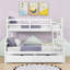 Lit superposé simple en bois avec lit gigogne simple Pueblo Kids-1755623615