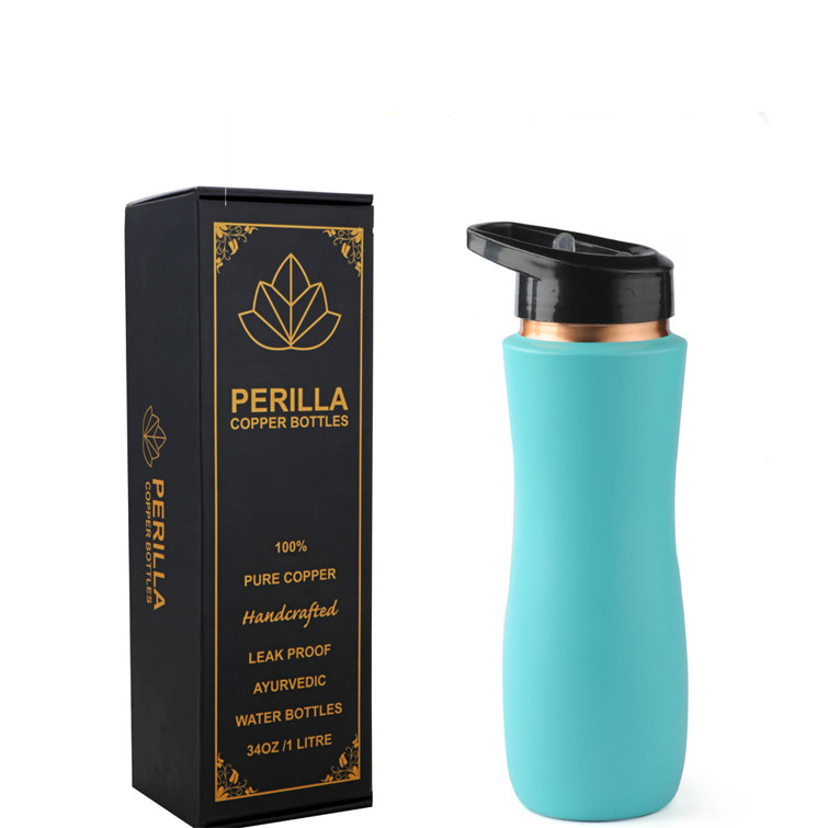 Perilla Home 25.36oz. Copper Water Bottle