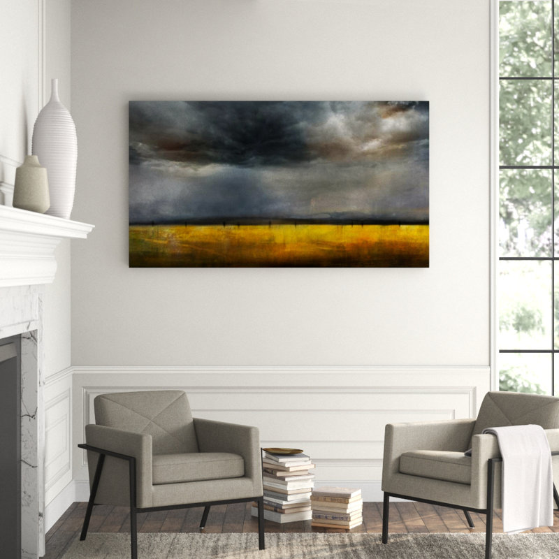 The Endless Field Print by Sofia Fox, 30" H x 54" W x 1.5" D, Glass Coat