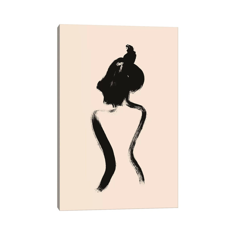 Female Form No. 2 by Melissa Selmin - Wrapped Canvas Painting, 66.04 cm H x 45.72 cm W x 1.91 cm D