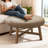 33.1" Round Leather Coffee Table-1768770163