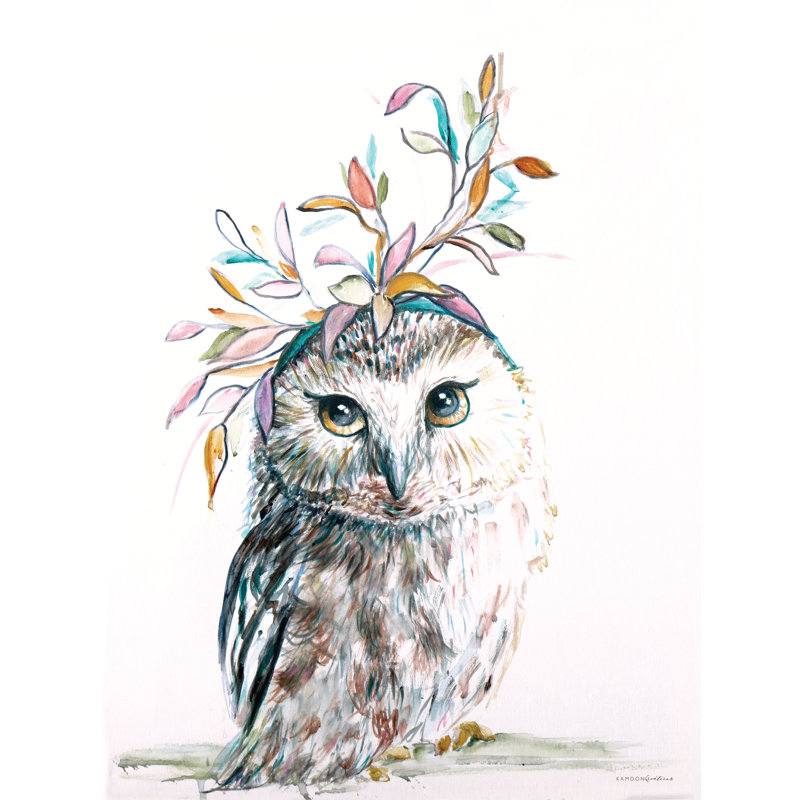 Housatonic Enchanted Owl par Kamdon Kreations, H 36 po x l 24 po