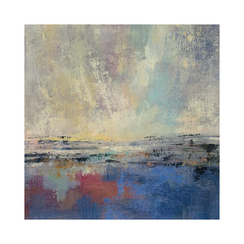 «Coastal View I» par Silvia Vassileva - reproduction, Toile tendue, H 18 po x l 18 po x P 1,5 po, Aucun mat
