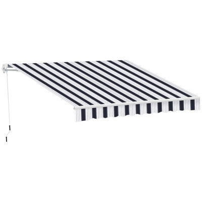 Dakota Fields 250cm W x 200cm D Polyester Cover Retractable Patio Awning
