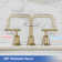 Widespread 2-handle Bathroom Faucet with Drain Assembly