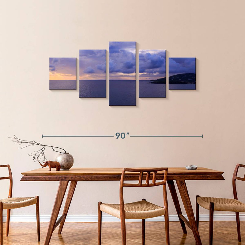 Sunset, 36" H x 80" W