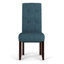 Chaise de salle à manger rembourrée avec dossier incurvé de style moderne Cosmopolitan (ensemble de 2)-1924934439-1924934436