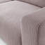 3 Seater Corduroy Corner Sofa -1351048151