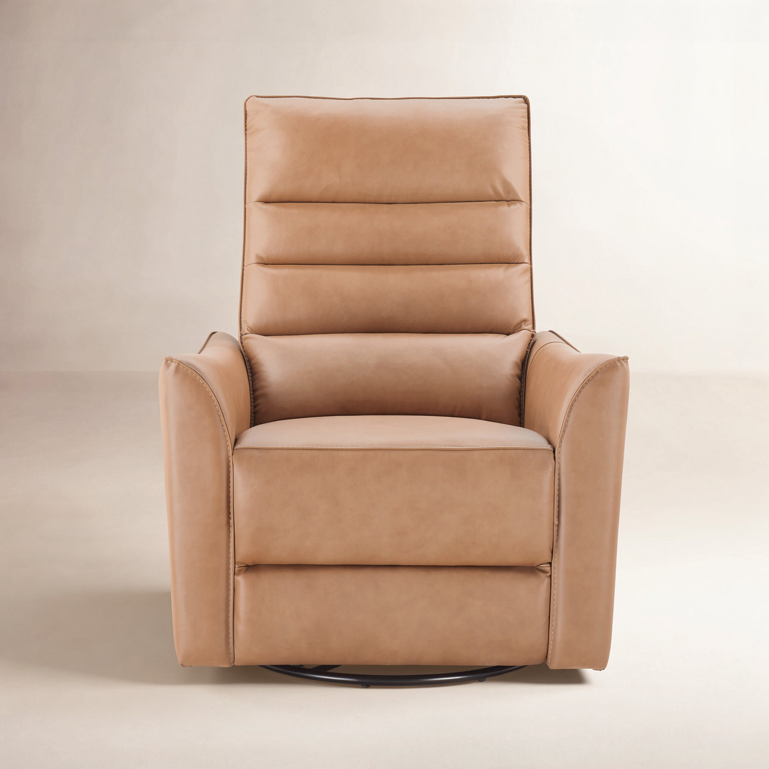 Gabi 33" Swivel Power Recliner, Aline Butternut Top Grain Leather