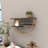 Wooden 3 Shelves Wall Shelf with Half Moon Shape