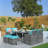 8 - Person Wicker Patio Dining Set with Square Table , Cushions Included-93913456-93913451