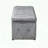 3-Piece Velvet Storage Ottoman Set,1 Rectangular Bench & 2 Small Stools