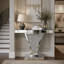 39.17 " W Glass Top Console Table
