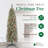 Home Heritage 5ft Stanley Cashmere Tree w/ Clear Lights, Pinecone, and Red Berry