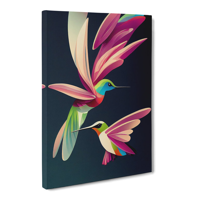 Shaikh Hummingbird Modern Vol.1 - Wrapped Canvas, 60cm H x 40cm W x 3cm D