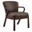 Fauteuil d'appoint rembourré en similicuir Arden espresso-969159937-969159938