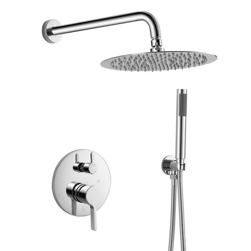 Calder Complete Shower System with Rough in-Valve, Chrome