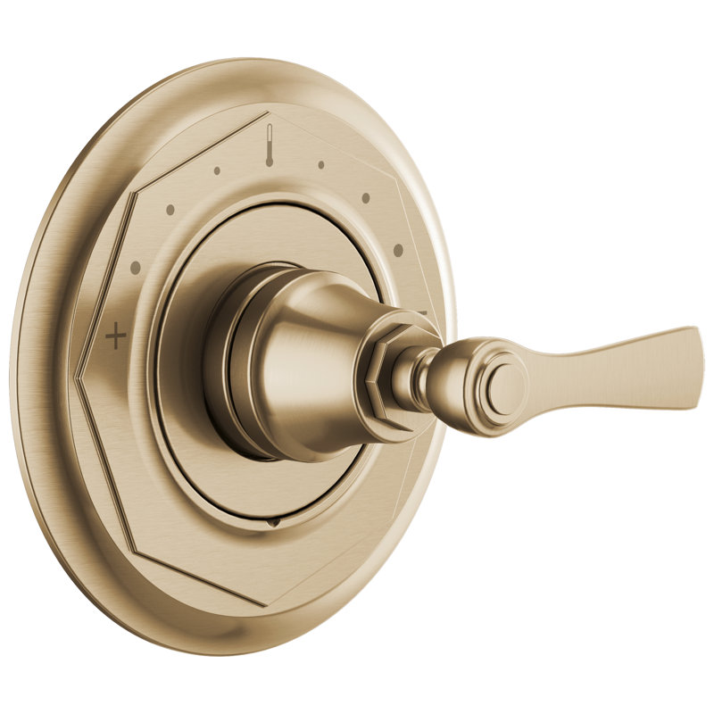 Rook® Sensori® Thermostatic Valve Trim, Luxe Gold