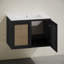 Meuble-lavabo mural de 30 po en chêne noir avec dessus de meuble-lavabo Cinaed-118040167-118040169