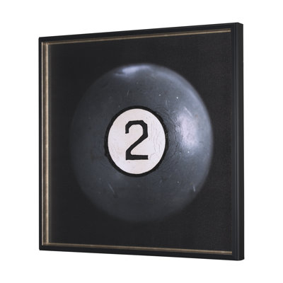 Billiard by Chris Dunker a Hand Embelished Textured Framed Art Print