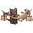 Rustic Lodge Armed Sconce