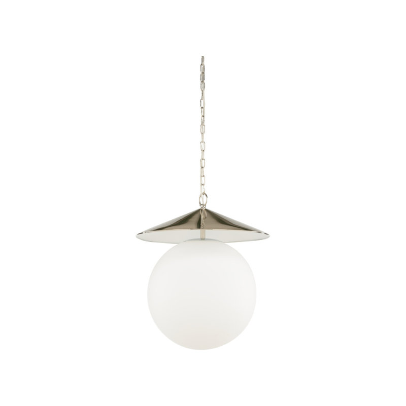 Kyoto Pendant - Black, Polished Nickel