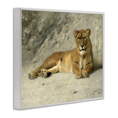 Art protecteur de giclée de lion sauvage par Jan Van Essen