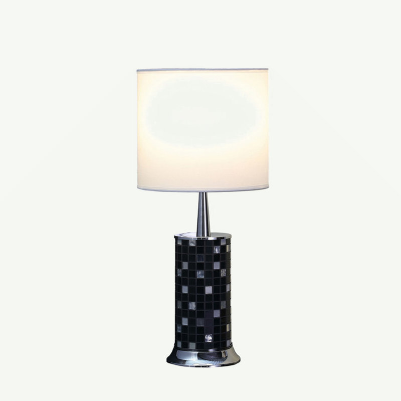 Lampe de table argentée 24 po Varian