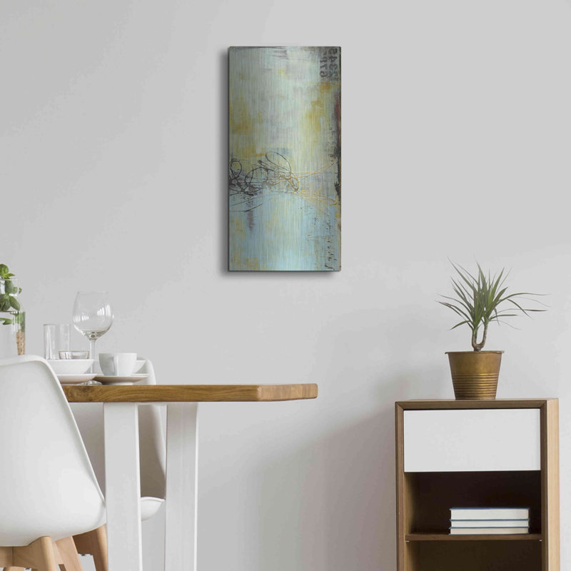 Winston Porter «Gin House Blues II» par Erin Ashley, art mural en métal, H 24 po x l 12 po