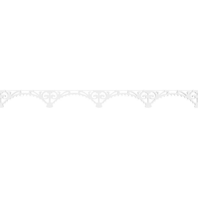 Garniture de sol en PVC de qualité architecturale H 4 po x P 5/8 po x L 48 po Genova, H 4 po x L 48 po x P 0,63 po